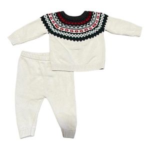 Old Navy Fair Isle Knit Sweater Set - 6-12 Months